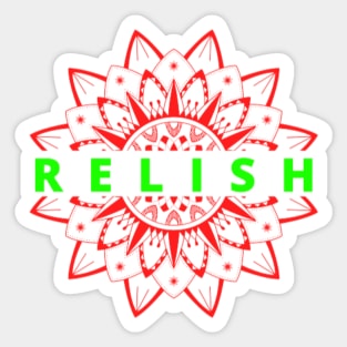 Relish Sticker